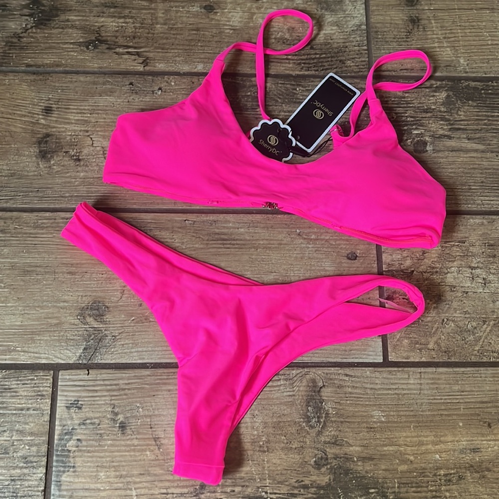 SherryDC | Scoop Neck Push up Padded Thong Bikini - Picture 2 of 6